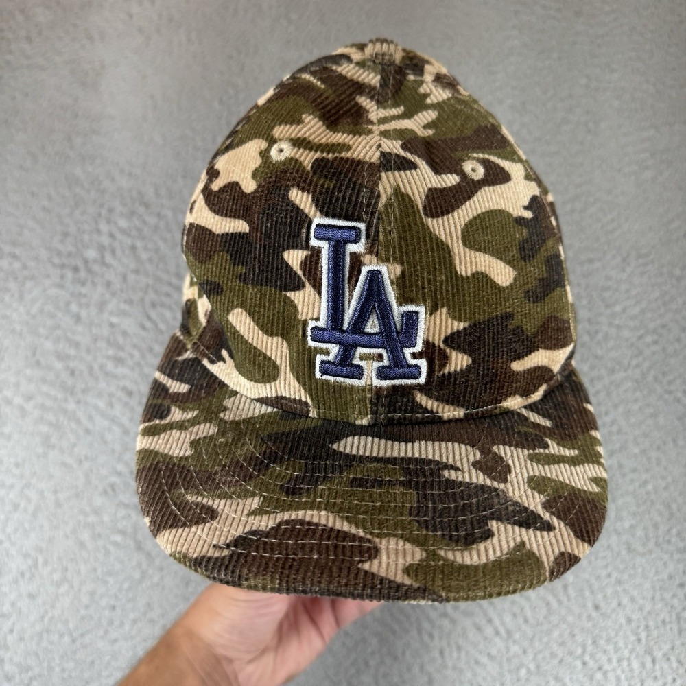 New Era ASG 2022 LA Dodgers Side Patch Camo Corduroy Fitted Hat‎ Size 7 1/2